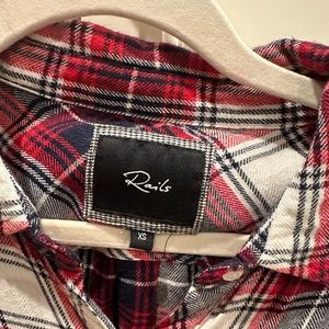 Like new Rails button down shirt red, white and blue XS